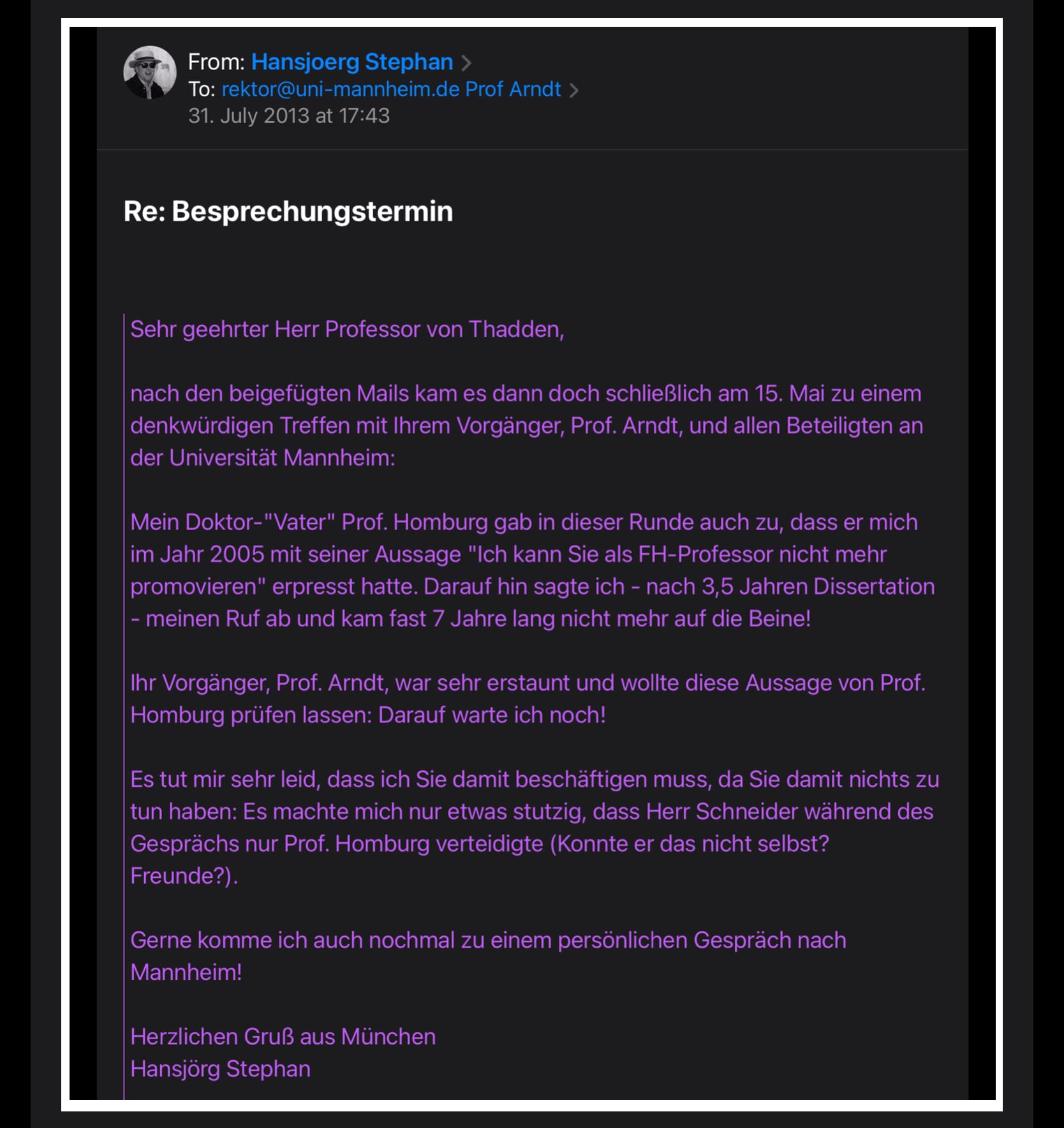 🇩🇪 Update❗️OFFENER BRIEF AN PROF. DR. CHRISTIAN HOMBURG…👬💮