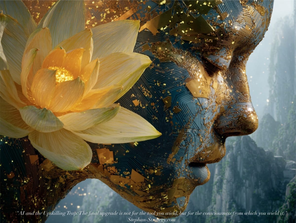 🇬🇧🇩🇪🇪🇸🇫🇷 AI and the Upskilling Trap: A Provocation from the Golden Flower ⛑️